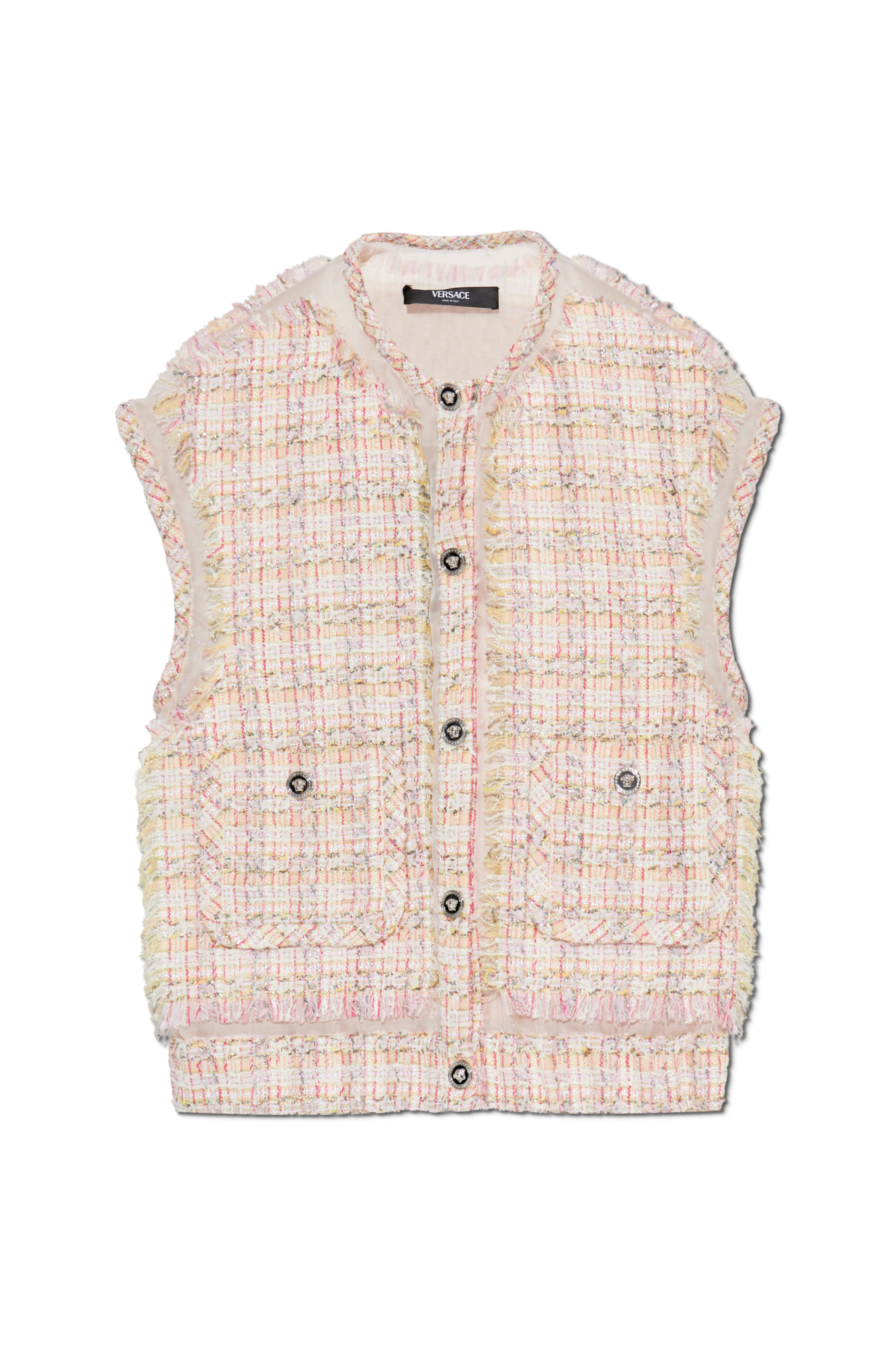 Pink Tweed Vest Versace - Vitkac AS